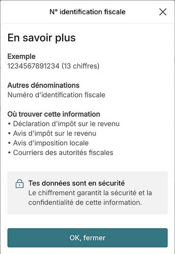 ou trouver n° fiscal