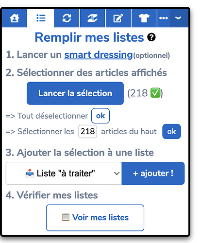 tout selectionner