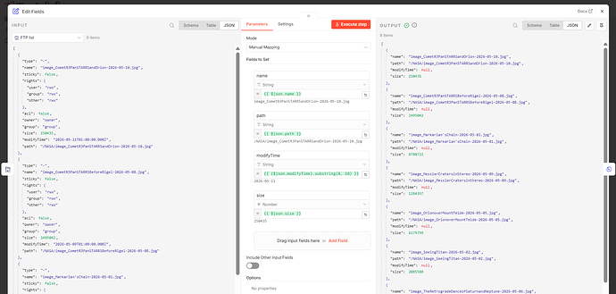 Edit fields node - issue 2026-05-11 164730