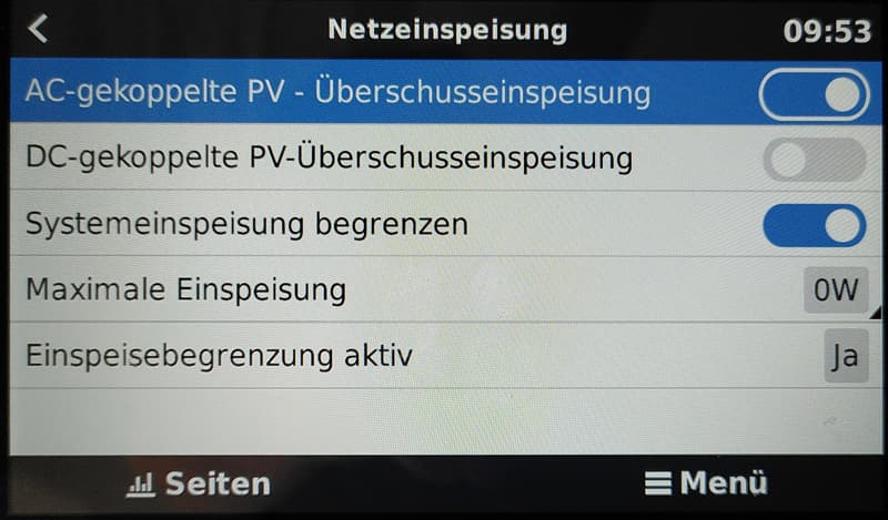 Grid feed-in
